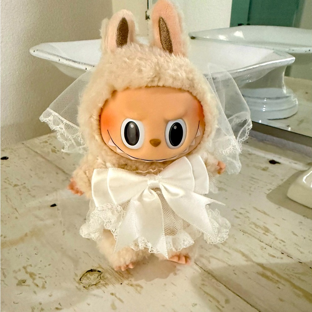 Labubu wedding outfit. 2 piece. Dress and veil